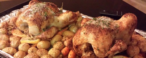 Family-Style Chicken and Root Veggies
