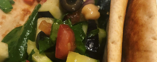 Chickpea Greek Tacos