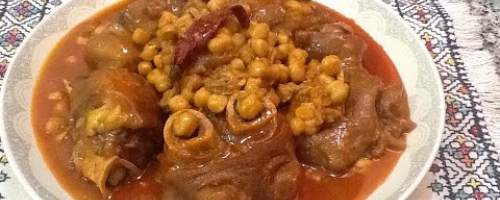 Pieds de veau au pois-chiches