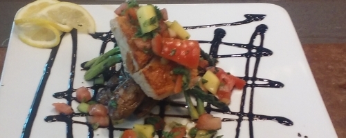 Salmon with Pineapple Salsa