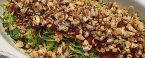 Family style Vegetarian Pasta Bolognese