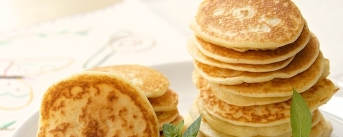 Blini and quail