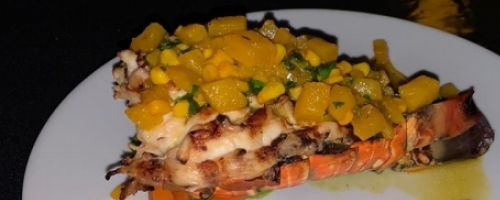 Langosta en salsa de piña e xtabententun