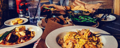 Seafood on the dock