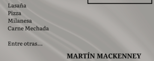Menu para la semana