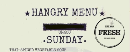 Hangry Menu