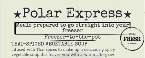 Polar Express Menu