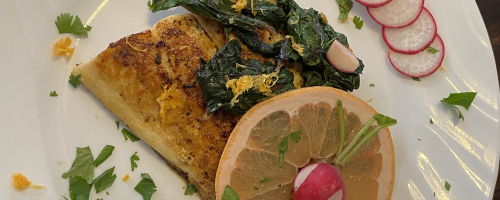 Red Snapper on Swiss Chard