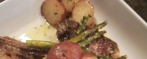 Lamb Chops and Red Rosemary Potatoes
