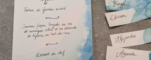 Menu sur mesure