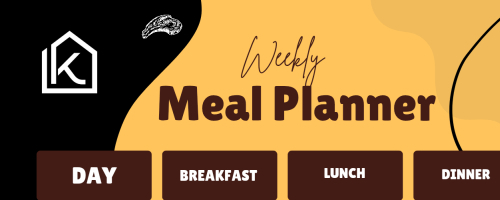 Weekly meal plan