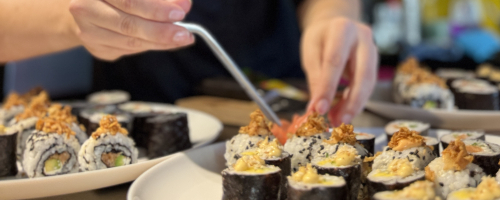 Japanese inspired menu
