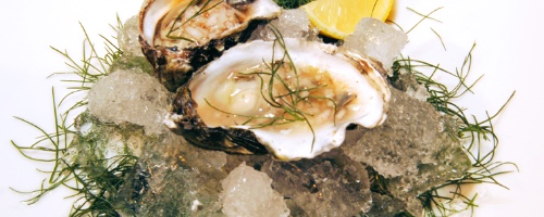 Freshly Shucked Oysters with Traditional Garnishes