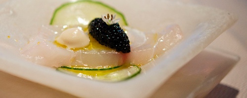 Branzino Crudo with 'Angry' Sauce