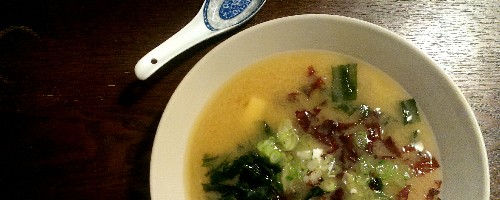 Warming miso soup