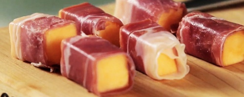 Mellon and ham