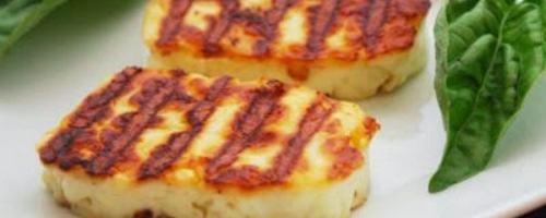 Grilled cheese with herbs