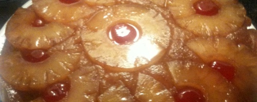 Pineapple upside down cake