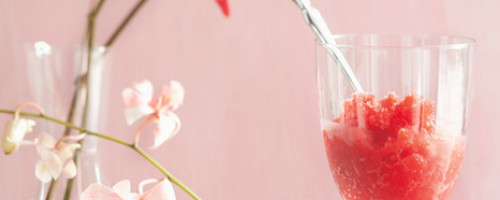 Starwberry and Champagne Granita