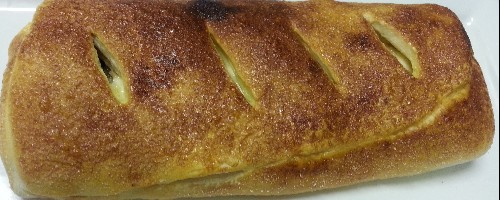 Caramel pear strudel