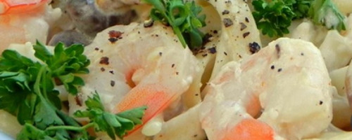 Prawn Fetuccini alfredo
