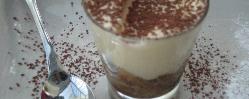 Tiramisu in a glass