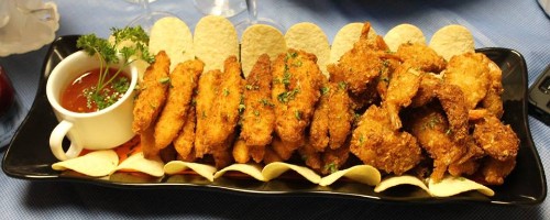 Fried sea foods