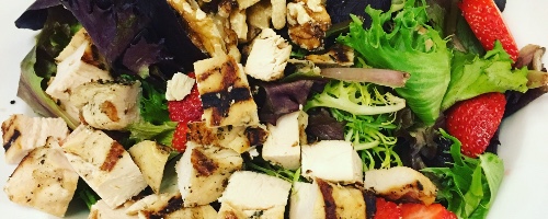Chicken Strawberry Walnut Salad