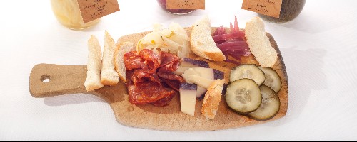Small Charcuterie, Cheese and Pickle Board