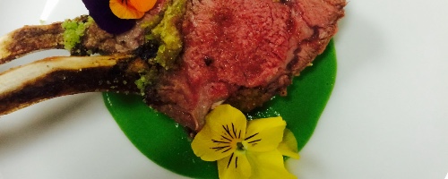 Herb crusted lamb