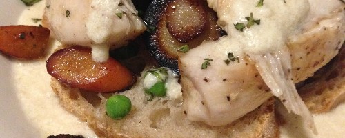 Sauteed chicken with cheddar and farmer's market produce