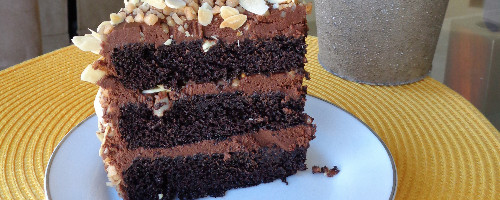 Mocha Almond Crunch Cake