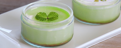 Matcha panna cotta