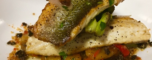 Wild branzino