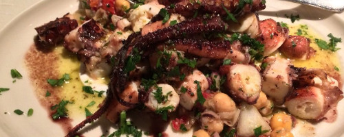 Octopus and Chickpea Salad