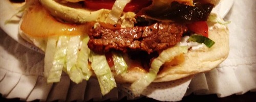 Fajita or chicken torta