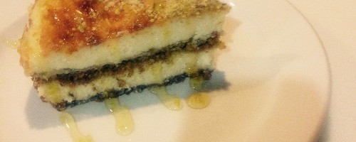 Lemon baklava cheesecake