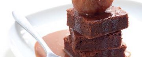 Gateau choco marron au caramel beurre salé