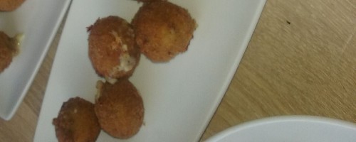Croquette de champignon et de jambon ibérique