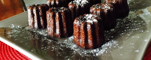 Cannelé au chocolat et cranberries