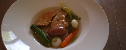 dans le menu tout foie gras