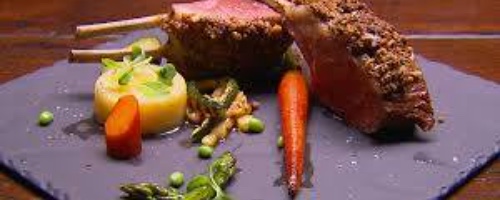 carre 'agneau au pistachio