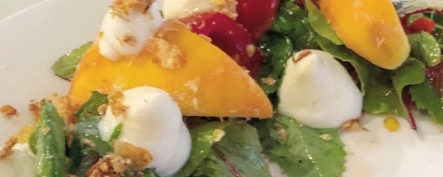 Peach Tomato Ricotta Salad