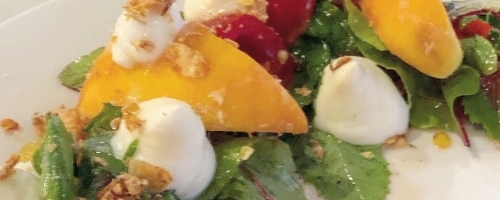 Peach Tomato Ricotta Salad