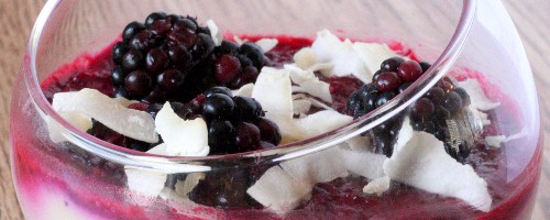 Coconut Blackberry Cheesecake