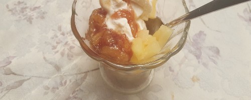 pineapple banana rum flambe