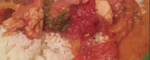 Apple BBQ Chicken Stir Fry