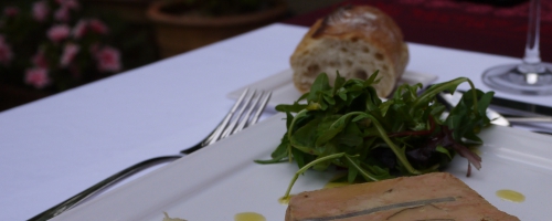 Terrine de foie gras fumé aux artichauts