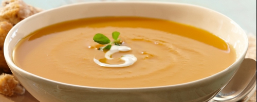 potage à la courge et carotte à l'érable