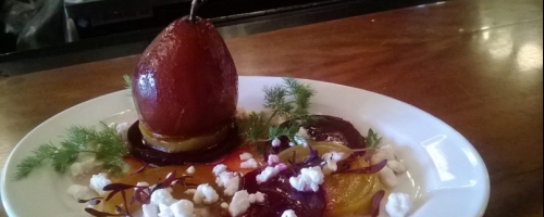 Poached Pear Salad